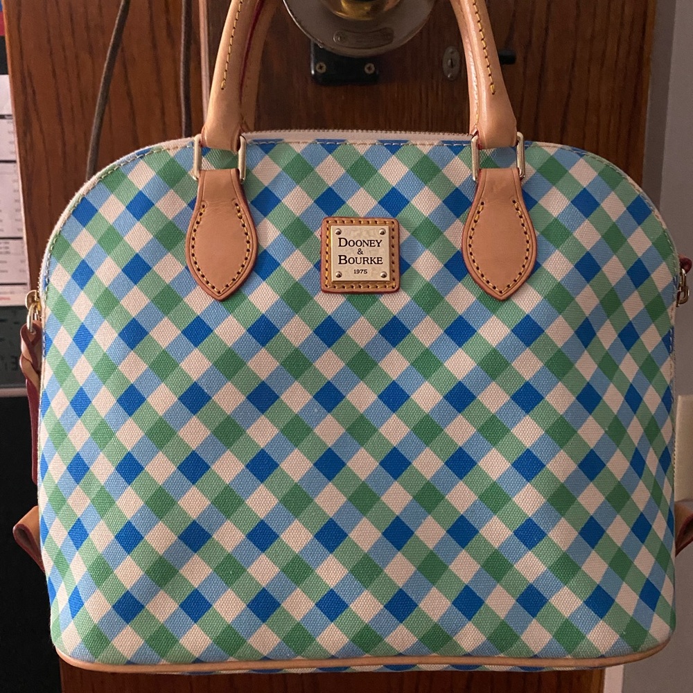 Dooney and Bourke plaid satchel -Brand New